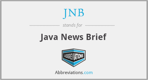 JNB - Java News Brief