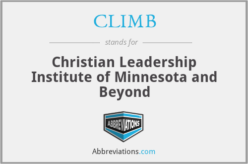 CLIMB - Christian Leadership Institute of Minnesota and Beyond