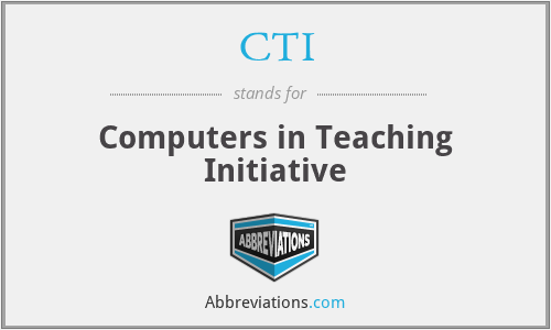 CTI - Computers in Teaching Initiative