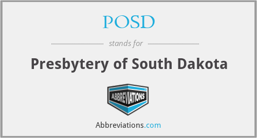 POSD - Presbytery of South Dakota