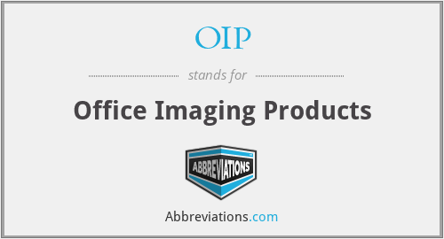 OIP - Office Imaging Products