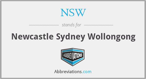 NSW - Newcastle Sydney Wollongong