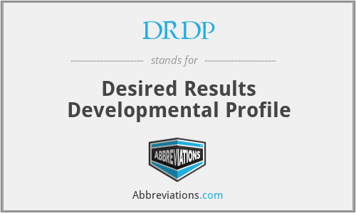 DRDP - Desired Results Developmental Profile