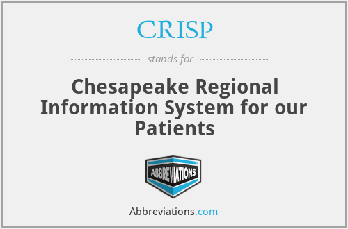 CRISP - Chesapeake Regional Information System for our Patients