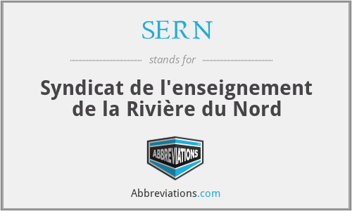 SERN - Syndicat de l'enseignement de la Rivière du Nord
