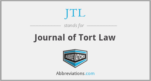 JTL - Journal of Tort Law