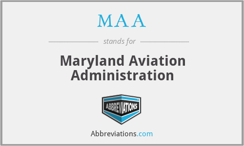 MAA - Maryland Aviation Administration