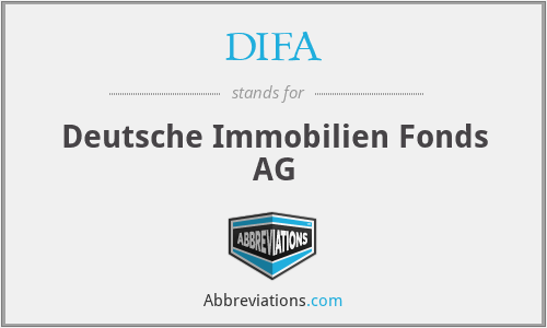 DIFA - Deutsche Immobilien Fonds AG