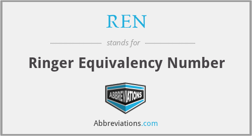 REN - Ringer Equivalency Number