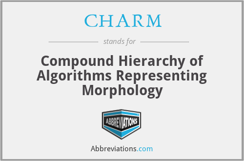 CHARM - Compound Hierarchy of Algorithms Representing Morphology