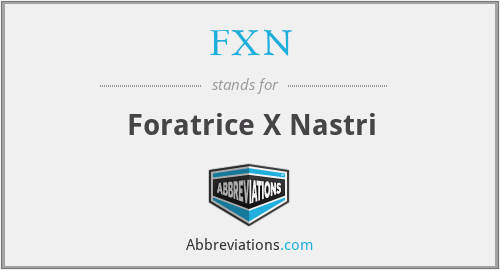 FXN - Foratrice X Nastri