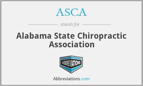 ASCA - Alabama State Chiropractic Association