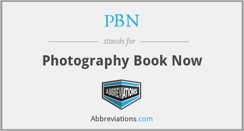 PBN - Photography Book Now