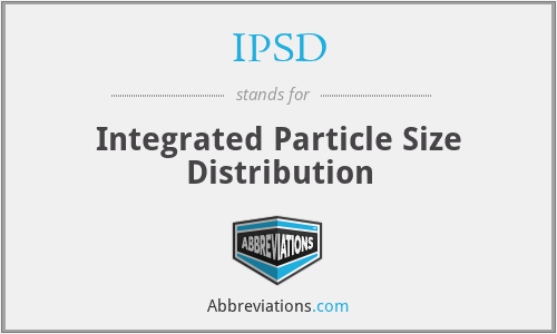 IPSD - Integrated Particle Size Distribution