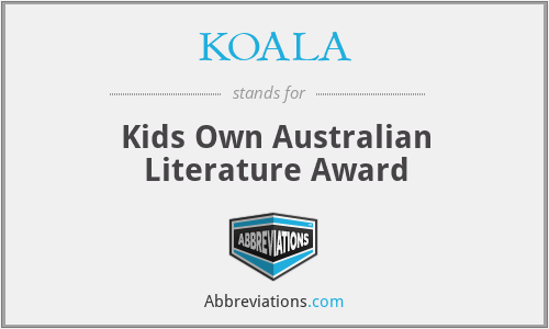 KOALA - Kids Own Australian Literature Award