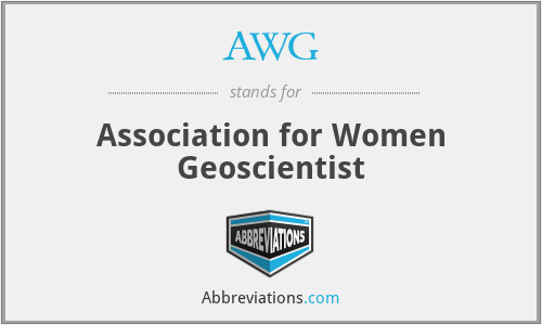 AWG - Association for Women Geoscientist