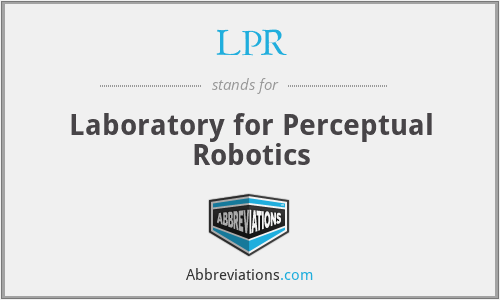 LPR - Laboratory for Perceptual Robotics