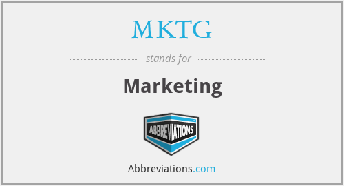 MKTG - Marketing