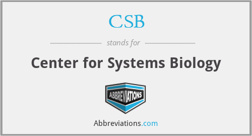 CSB - Center for Systems Biology