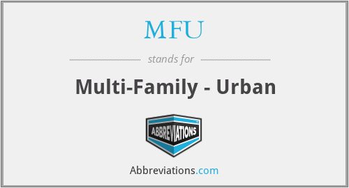 MFU - Multi-Family - Urban