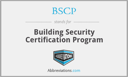 BSCP - Building Security Certification Program