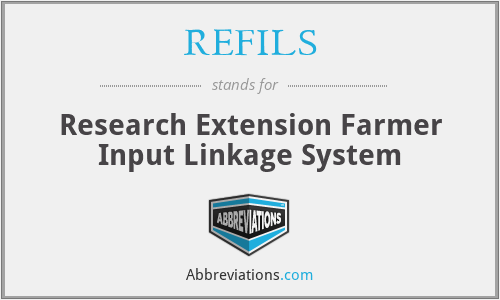 REFILS - Research Extension Farmer Input Linkage System
