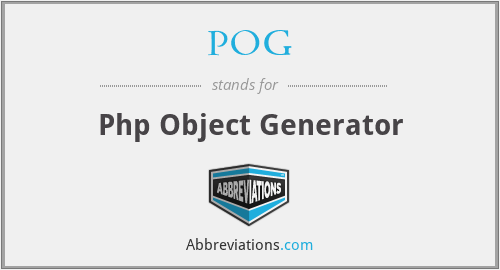 POG - Php Object Generator