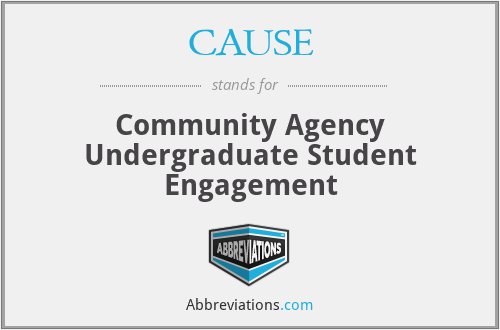 CAUSE - Community Agency Undergraduate Student Engagement