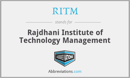 RITM - Rajdhani Institute of Technology Management