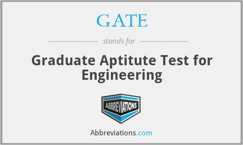 GATE - Graduate Aptitute Test for Engineering