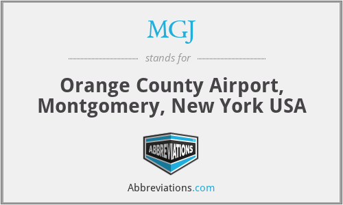 MGJ - Orange County Airport, Montgomery, New York USA