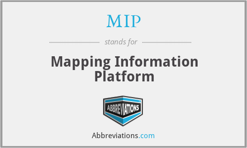 MIP - Mapping Information Platform