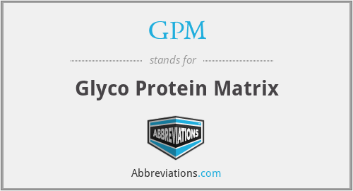 GPM - Glyco Protein Matrix
