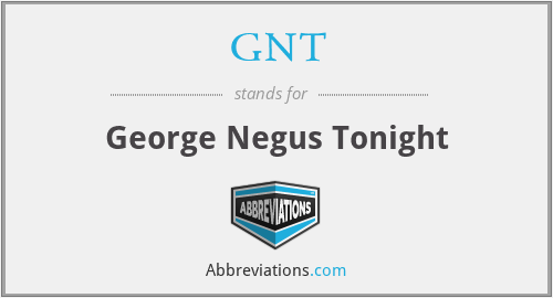 GNT - George Negus Tonight