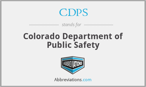 CDPS - Colorado Department of Public Safety