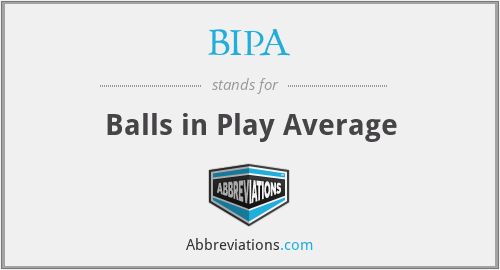 BIPA - Balls in Play Average