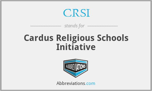 CRSI - Cardus Religious Schools Initiative