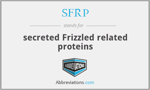 SFRP - secreted Frizzled related proteins