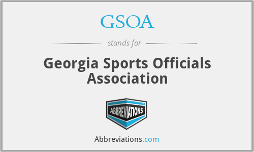 GSOA - Georgia Sports Officials Association