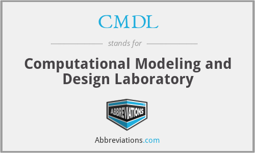 CMDL - Computational Modeling and Design Laboratory