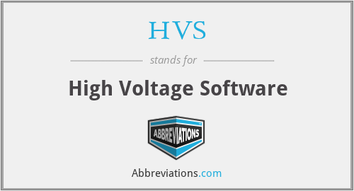 HVS - High Voltage Software