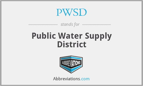 PWSD - Public Water Supply District