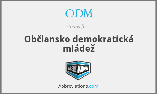 ODM - Občiansko demokratická mládež