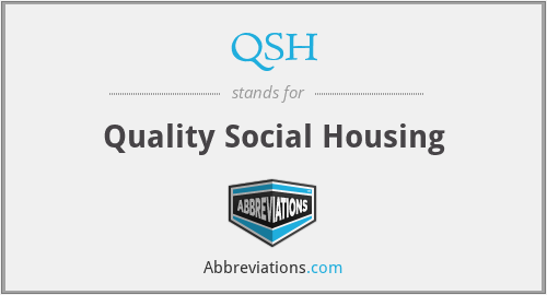 QSH - Quality Social Housing
