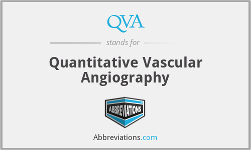 QVA - Quantitative Vascular Angiography