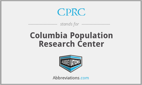CPRC - Columbia Population Research Center