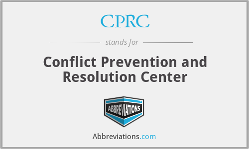 CPRC - Conflict Prevention and Resolution Center