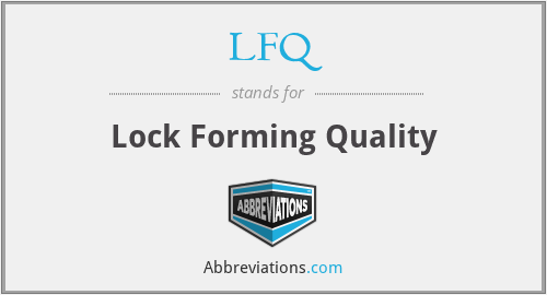 LFQ - Lock Forming Quality
