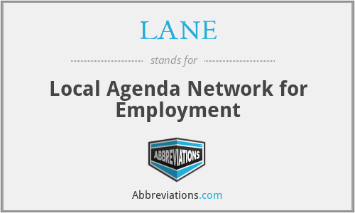 LANE - Local Agenda Network for Employment