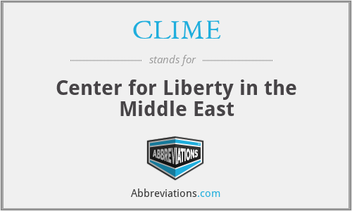 CLIME - Center for Liberty in the Middle East
